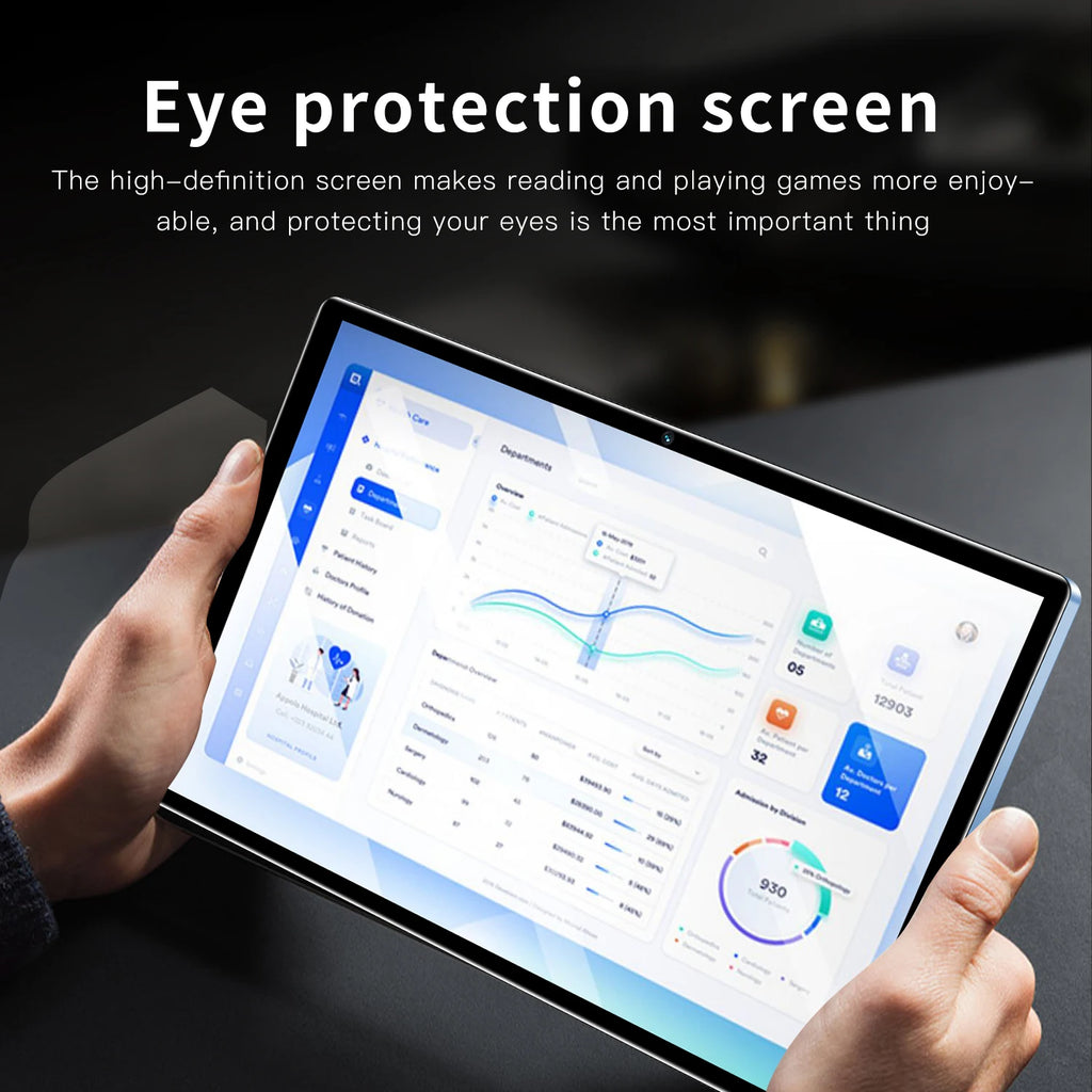 Nueva tableta Pc Android de 10,1 pulgadas Google Play Octa Core cámaras duales Dual SIM 3G tabletas de llamadas telefónicas Bluetooth Wifi 4GB + 64GB ROM