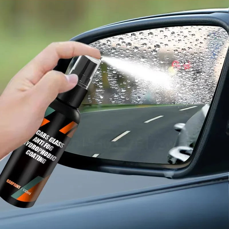 Spray repelente al agua para coche, revestimiento antilluvia para vidrio de coche, hidrofóbico, antilluvia, líquido para parabrisas, espejo, repelente al agua