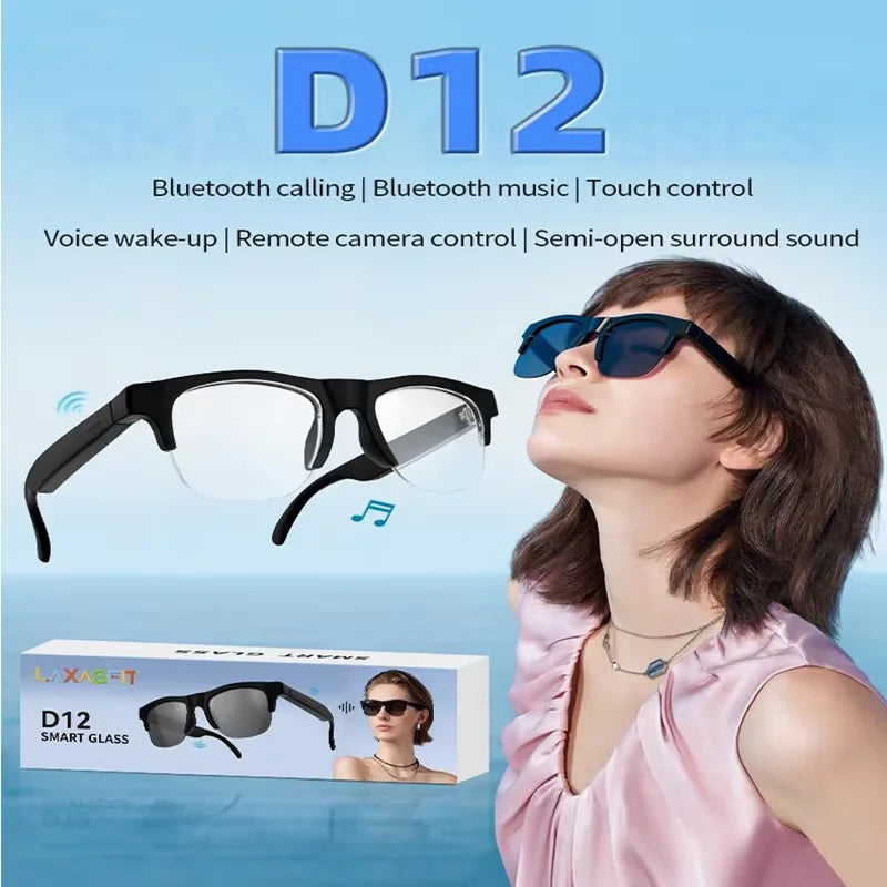 Lentes Inteligentes Lenovo con Asistente de Voz, Control Táctil de Música, Llamadas Bluetooth, Lentes de Sol Deportivos de Moda para Hombre y Mujer, Novedad 2026