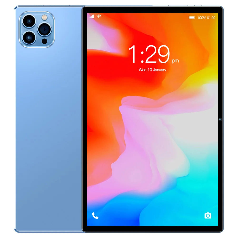 Nueva tableta Pc Android de 10,1 pulgadas Google Play Octa Core cámaras duales Dual SIM 3G tabletas de llamadas telefónicas Bluetooth Wifi 4GB + 64GB ROM