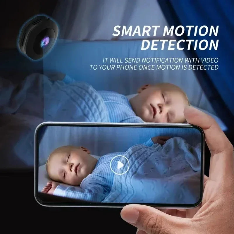 Nueva Mini Cámara Inalámbrica 4K HD, Cámara Portátil con Visión Nocturna, Videograbadora, Monitor Remoto WiFi, Grabadora de Voz y Video, Cámara de Seguridad
