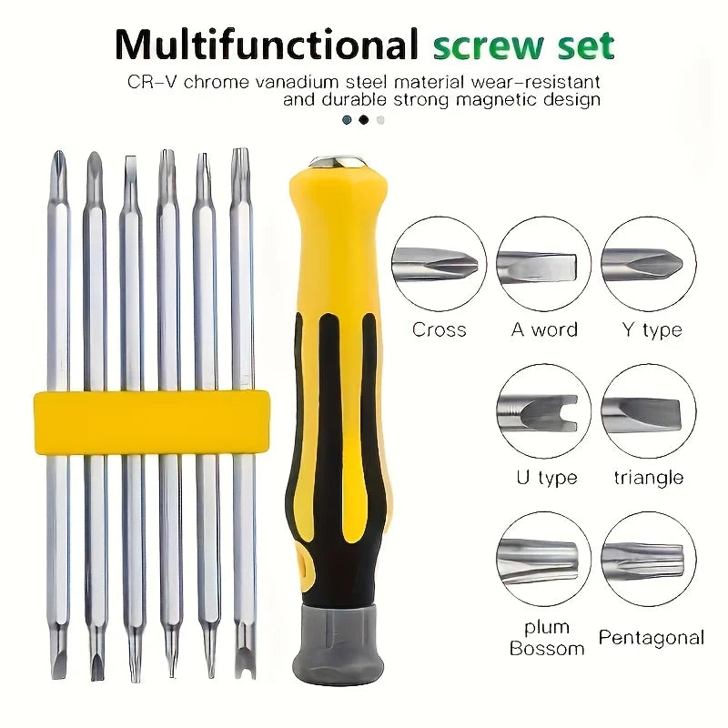 Juego de Destornilladores de Precisión Premium 7 en 1 2026 – Herramientas Duraderas para Reparaciones, Regalo Ideal para la Oficina