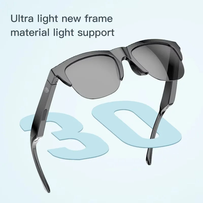 Lentes Inteligentes Lenovo con Asistente de Voz, Control Táctil de Música, Llamadas Bluetooth, Lentes de Sol Deportivos de Moda para Hombre y Mujer, Novedad 2026