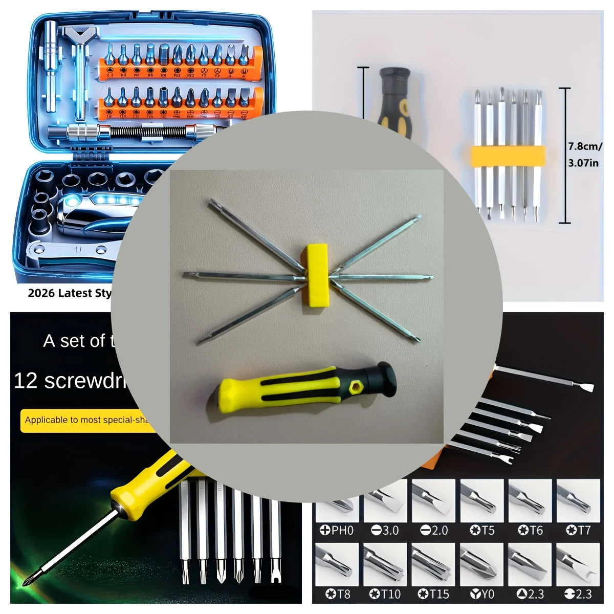Juego de Destornilladores de Precisión Premium 7 en 1 2026 – Herramientas Duraderas para Reparaciones, Regalo Ideal para la Oficina