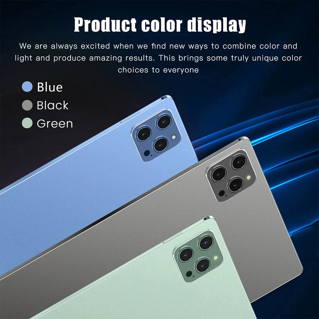 Nueva tableta Pc Android de 10,1 pulgadas Google Play Octa Core cámaras duales Dual SIM 3G tabletas de llamadas telefónicas Bluetooth Wifi 4GB + 64GB ROM